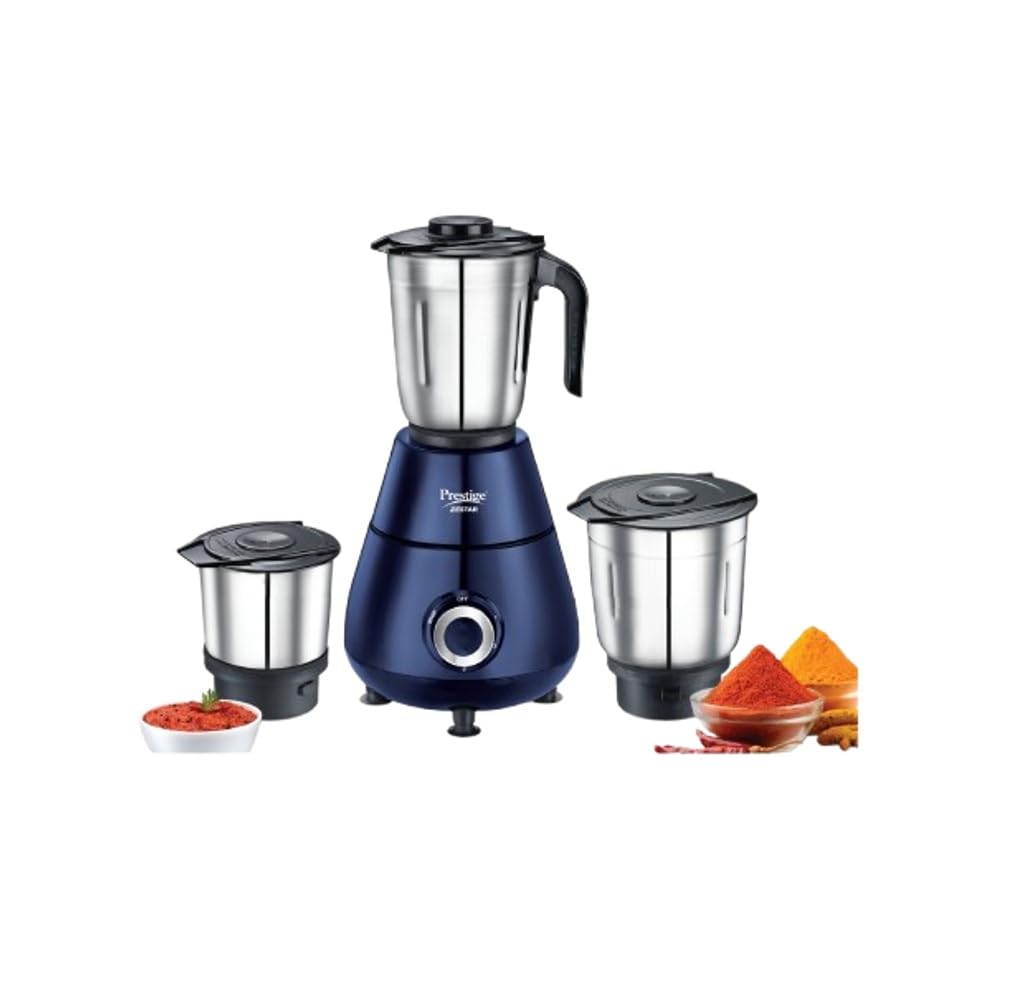 Buy Prestige Zestar 500W Mixer Grinder 3 Stainless Steel Jars |3